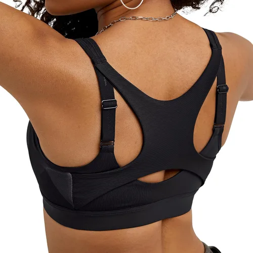 Vista 4 de Sujetador deportivo con cremallera y control de movimiento para mujer Champion