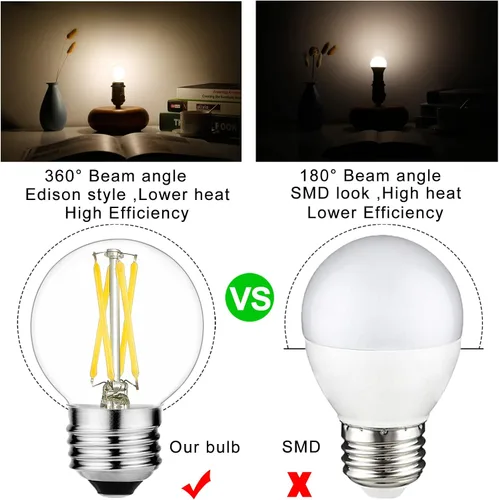 Vista 4 de Paquete de bombilla LED regulable T10 luz diurna 5000K bombilla tubular y bombilla G16.5 Blanco neutro 4000K E26 Bombilla 4 W = 40 W AC120V 400lm