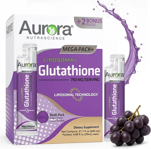 Vista 9 de Aurora Nutrascience Micro-Pack Glutatión liposomal, 10 paquetes