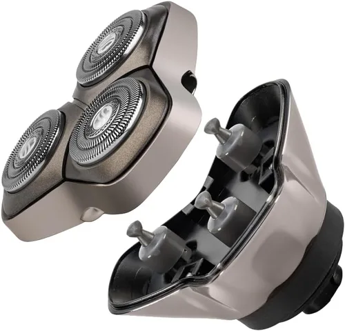 Vista 3 de Skull Shaver Carver PRO - Cuchilla de repuesto de 3 cabezales, acero hipoalergénico