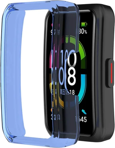 Vista 10 de Funda compatible con Huawei Honor Band 6 Watch Protector de pantalla de PC suave a prueba de golpes, protector delgado de parachoques protector