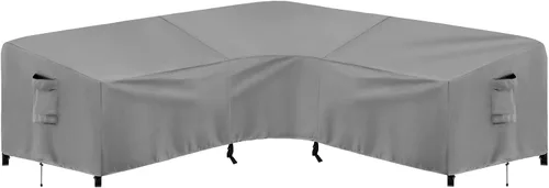 Vista 17 de PureFit Funda de sofá modular para exteriores en forma de L, impermeable, para muebles de patio, terraza, césped y jardín, 83 x 104 pulgadas