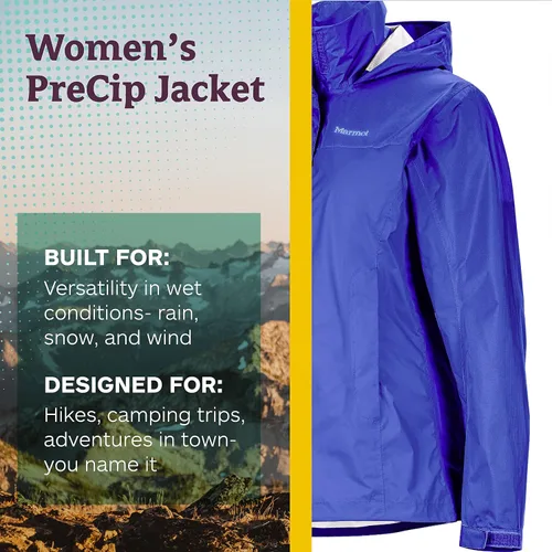 Vista 3 de Marmot womens Women's Precip Eco Waterproof Rain Jacket