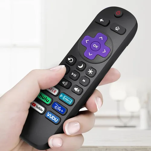 Vista 3 de Paquete de 3 controles remotos de repuesto para Roku TV, compatible con todos los TCL Roku/Hisense Roku/Onn Roku/Sharp/Philips Roku