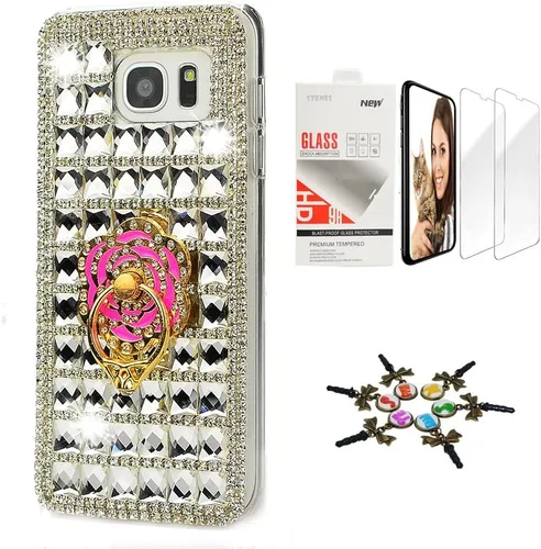 Vista 22 de Bling Case SSSGCDwSPSeries-24 - Funda con diseño 3D hecho a mano, 100 + cristales