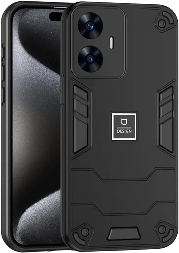 Vista 258 de Funda compatible con Redmi A1, compatible con Redmi A2 2 en 1 [PC dura + TPU], funda de teléfono negra