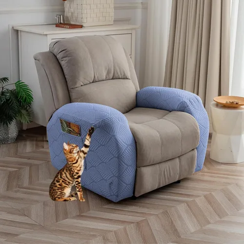 Vista 25 de Funda para Silla Reclinable 100% Impermeable, 1 Pieza Fundas Elásticas para Sofá Reclinable Lavables para Silla Reclinable para Mascotas, Perros