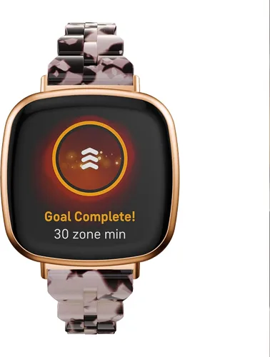 Vista 4 de Bandas compatibles con Fitbit Versa 4/Versa 3/Fitbit Sense 2/Fitbit Sense Bandas para mujer, banda delgada de resina a la moda, ligera, fina pulsera