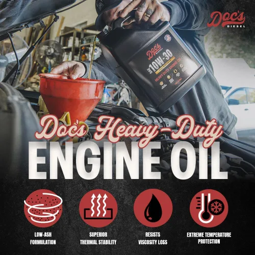 Vista 4 de Doc's Diesel 10W-30 - Aceite de motor diésel totalmente sintético de alta resistencia DOCS10W30 1 galón