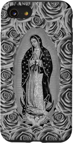 Vista 18 de Funda para iPhone 14 Pro Max Our Lady Virgen De Guadalupe Virgen María Floral