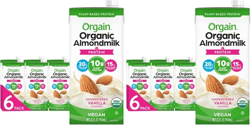 Vista 7 de Leche orgánica proteica de avena Orgain, 2 sabores, 32 onzas, 6