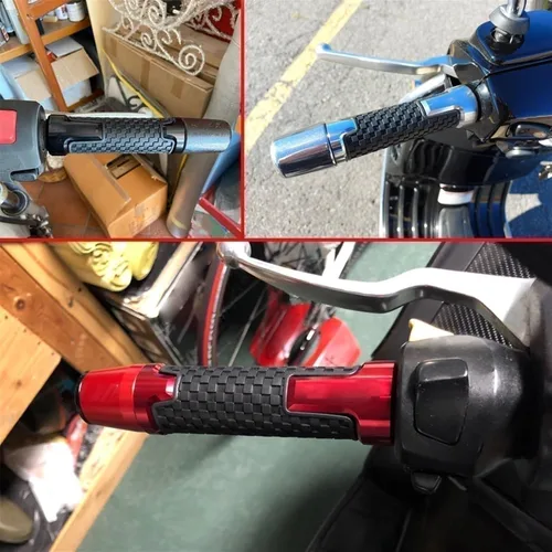 Vista 6 de Motocicleta para Ducati Hyperstrada 939, 2016, 2017, 2018, 2019, 2020, 2021, 2022, extremos de agarre para manillar CNC, manillar de goma, manillas