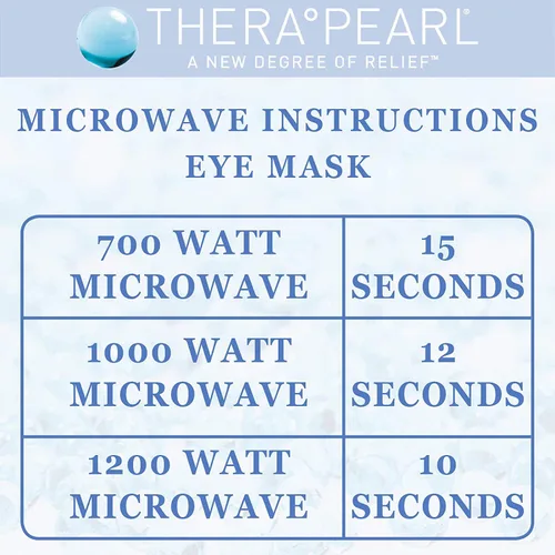 Vista 3 de Máscara para los ojos TheraPearl, paquete de hielo, perlas de gel flexibles para terapia de frío y calor, para ojos hinchados y relajación,