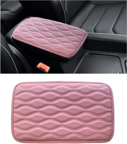 Vista 9 de Dickno - Almohadilla para consola central de automóvil, funda impermeable para reposabrazos de auto, cojín protector de reposabrazos de piel