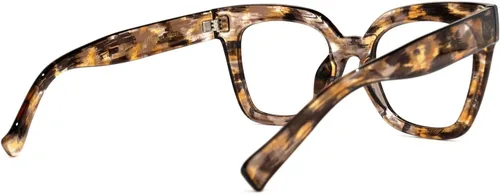Vista 69 de Zeelool Gafas de luz azul para mujer de moda de tira cuadrada de moda gafas de computadora gafas antifatiga ocular Malcolm JGA000269-22B