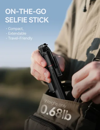 Vista 7 de Takerers Trípode para teléfono celular de 67 pulgadas y palo para selfie con control remoto inalámbrico, todo en uno multifuncional para selfie