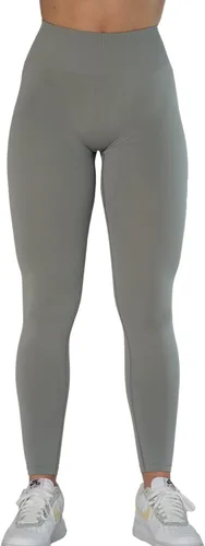 Vista 4 de AUROLA Leggings de entrenamiento para mujer, control de abdomen, a prueba de sentadillas, acanalados, gruesos, sin costuras, pantalones activos