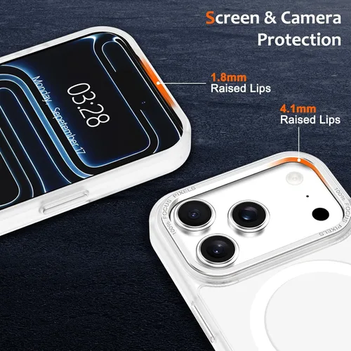Vista 499 de Anuck - Funda magnética para iPhone 11 compatible con MagSafe, carcasa trasera mate translúcida dura, borde de TPU, delgada, resistente a impactos