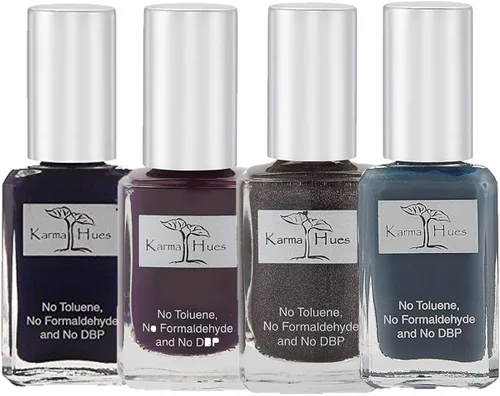 Vista 2 de karma organic Hermoso juego de esmaltes de uñas naturales, no tóxico, pintura de uñas vegana y libre de crueldad animal