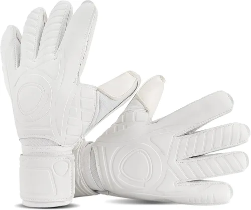 Vista 11 de Guantes de portero de fútbol con protección para los dedos para prevenir lesiones, agarre fuerte para enfrentamientos difíciles, guantes de portero