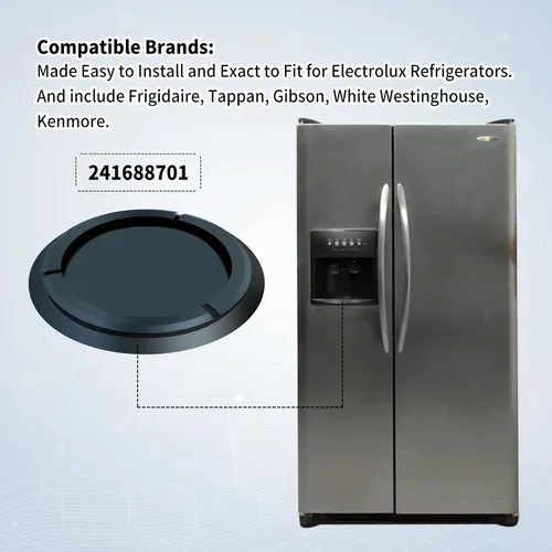 Vista 4 de 241688701 Dispensador de refrigerador de hielo Chute Door Seal Flap Parts 1 Unidades, reemplaza 5304421629 7241688701 Compatible con Electrolux