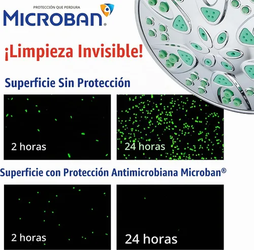 Vista 3 de AquaDance para California - Combo de cabezal de ducha de mano dual de 3 vías de alta presión premium con 30 ajustes antimicrobianos, manguera