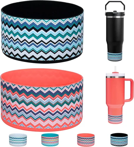 Vista 15 de WK IEASON 2 Piezas Protector de Base Tipo Bota para Vaso Stanley Quencher Adventure 40oz y Stanley IceFlow 20oz 30oz y Compatible con Botella de 3D