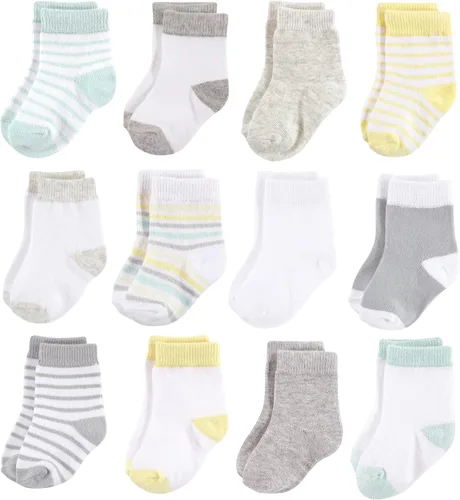 Vista 114 de Hudson Baby - Calcetines de algodón para bebés recién nacidos y Terry para niñas bebés