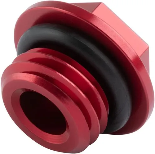 Vista 2 de Tusk Tapón de llenado de aceite rojo compatible con Honda CR250R 1987-2007/CRF450R 2002-2016
