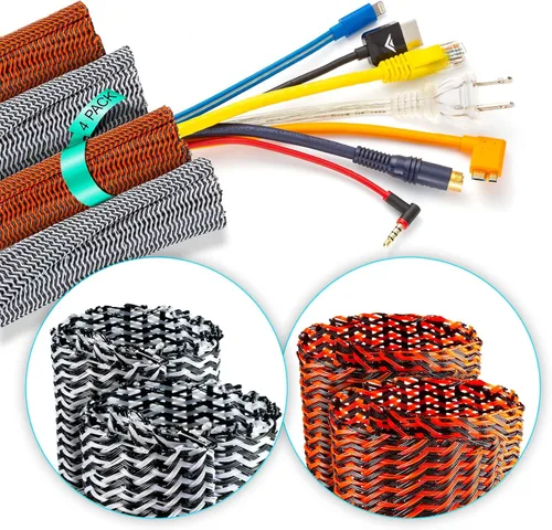 Vista 15 de Cable Management - Telar de cables de 3 a 12 pulgadas, tubería dividida para cables en el suelo, protectores de cables contra cables de masticación