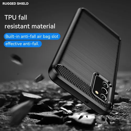 Vista 6 de M MAIKEZI Funda para Samsung A03S, Galaxy A03S con protector de pantalla HD, absorción de golpes flexible de TPU parachoques de goma suave
