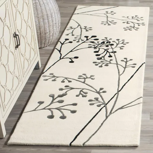 Vista 18 de SAFAVIEH Soho Collection - Alfombra redonda de 6 pies, color gris, lana hecha a mano, ideal para zonas de alto tráfico en sala de estar, dormitorio