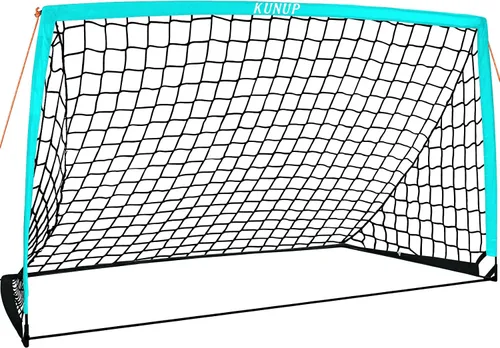 Vista 20 de Portería de fútbol portátil de 5 x 3, 6 x 4, 9 x 5 pies, para patio trasero, red de práctica de fútbol plegable con bolsa de transporte para niños
