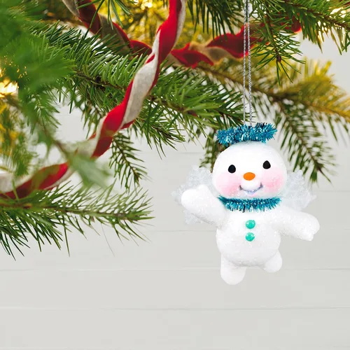 Vista 6 de Hallmark Keepsake Adorno de Navidad 2021, ángel de nieve