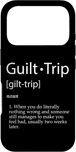 Vista 30 de Guilt Trip Definition Sarcastic Joke for Mean Adult Parents Case for iPhone 17