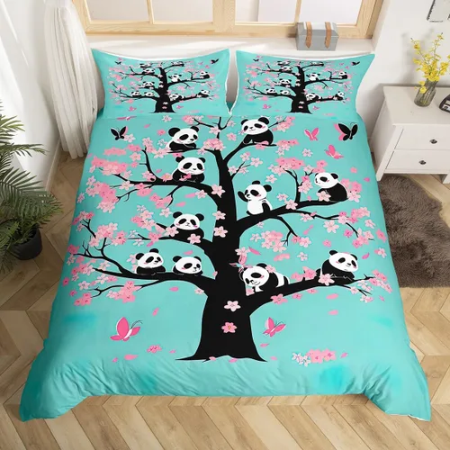 Vista 13 de Erosebridal Juego de funda de edredón Kawaii de tamaño individual, diseño de erizo de dibujos animados en blanco y negro, regalo de erizo para niñas