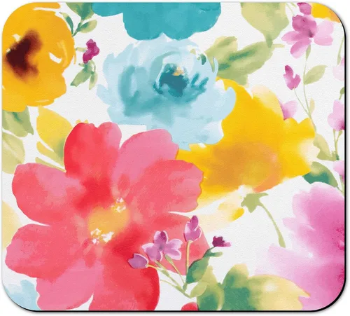 Vista 9 de Tapete de secado de platos para encimera de cocina, 20 x 12 pulgadas, lavable, almohadilla de secado rápido de platos, parte trasera de goma Flores