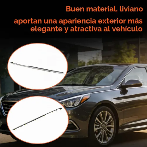 Vista 5 de labwork Reemplazo de moldura cromada del lado del pasajero delantero derecho para Hyundai Sonata 2011 2012 2013 2014