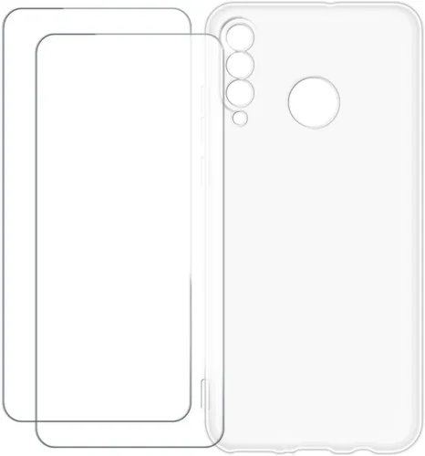 Vista 13 de Compatible with Huawei P30 Lite 2020 Case Colorful Custom Cover with 2 Pack Tempered Glass Screen Protectors - Shockproof Scratch-Resistant