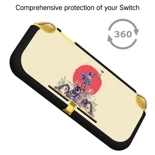 Vista 5 de PERFECTSIGHT Cute Protective Case Compatible with Nintendo Switch Lite Kawaii Zelda Anti-Scratch Shockproof Slim Cover Case for NS Console and