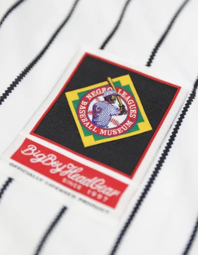 Vista 6 de Big Boy Negro Leagues S8 Conmemorativo Mens Baseball Jersey [Blanco] - ID#63332-170-208-0-0