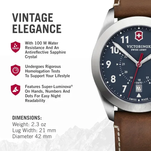 Vista 2 de Victorinox Alliance Swiss Army Heritage Analog Watch - Timeless Wristwatch