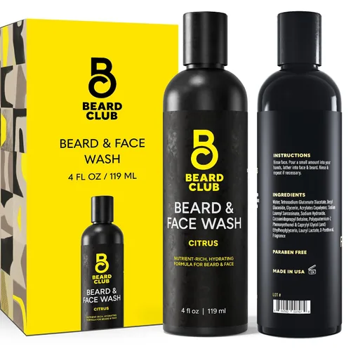 Vista 11 de The Beard Club Gel de ducha resistente para hombre con limpieza exfoliante, espuma rica y aroma característico, gel de baño para hombre