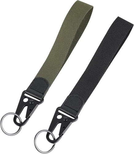 Vista 8 de Sliverdew Cordón de muñeca para llaves, paquete de 2 correas para llavero, cordón corto para llaves