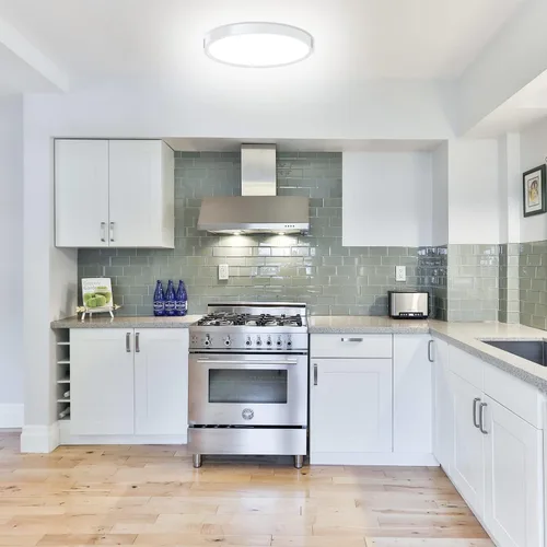 Vista 8 de Lámpara de techo LED de montaje empotrado, luz de techo de perfil bajo de 9 Blanco