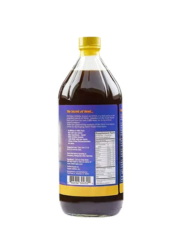 Vista 2 de Tahiti Trader Island Style - Jugo de noni de alta potencia – Jugo de fruta puro de noni fermentado en vinagre – Superalimento antioxidante orgánico