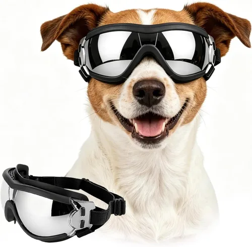 Vista 16 de Antiparras anteojos de sol para gatos o perros pequeños, Negro Negro clásico