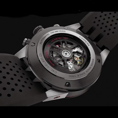 Vista 6 de Tag Heuer CAR2A1ZFT6044 reloj de hombre automático doble Carrera Calibre Heuer 01Skeleton