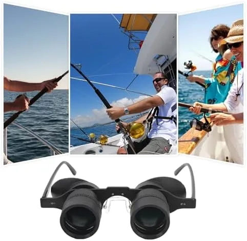 Vista 7 de Anteojos binoculares para pesca, observación de aves, deportes, conciertos, teatro, ópera, TV, visión de vista, lente HD con 3 filtros