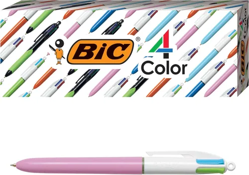 Vista 12 de BIC Bolígrafo retráctil Pro de 4 colores, surtido, paquete de 3